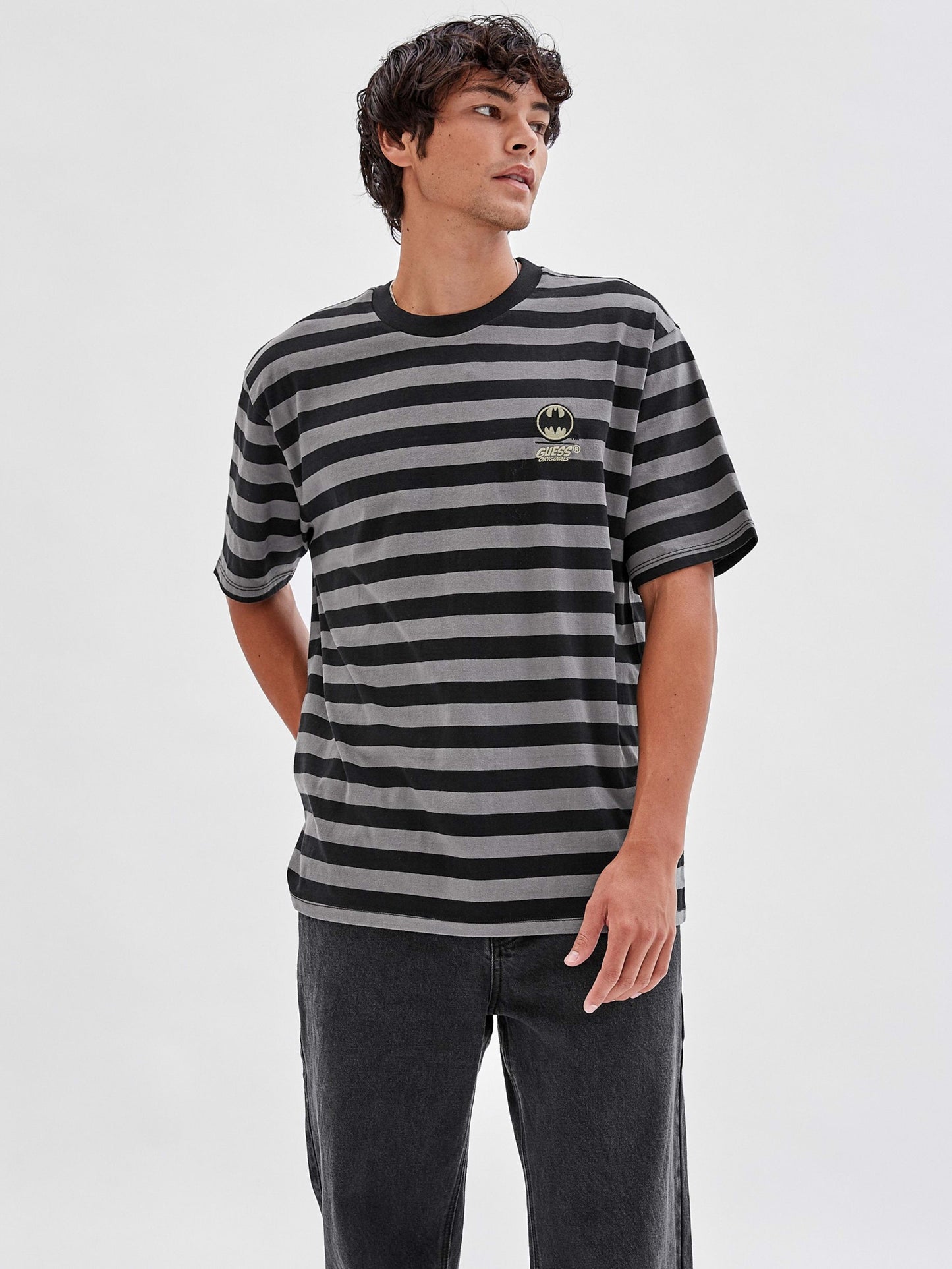 GO BATMAN STRIPE TEE